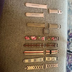 Apple Watch series 3 38mm compatible bands total of 7 and 1 screen protector
